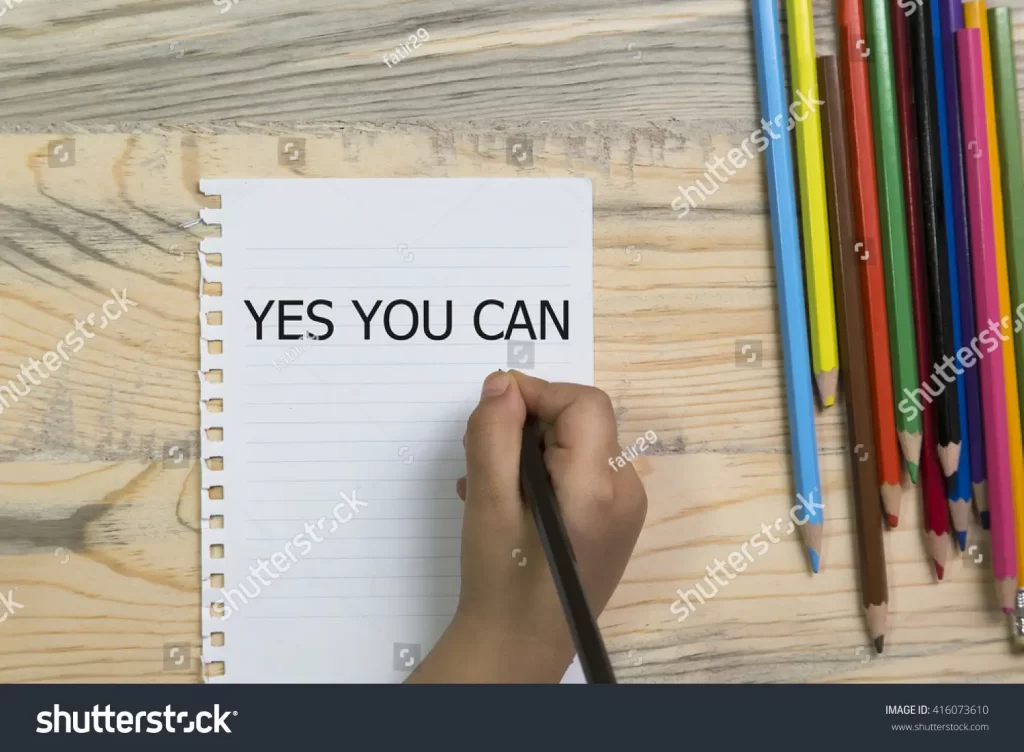 Stock photo child writing